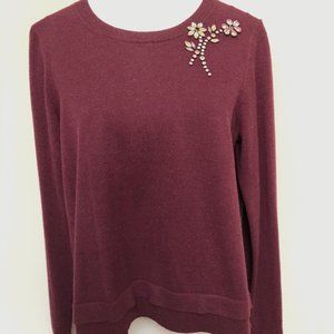Kate Spade Bejeweled Wool blend Sweater